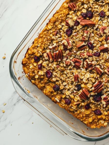 Easy Pumpkin Baked Oatmeal