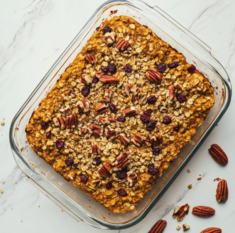 Easy Pumpkin Baked Oatmeal