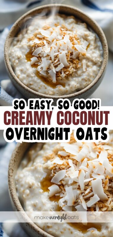creamy coconut overnight oats recipe