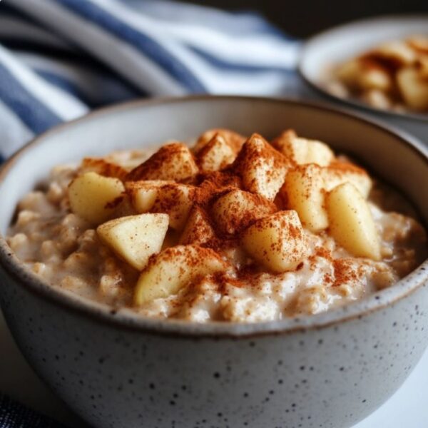 Apple Cinnamon Warm Stovetop Oatmeal