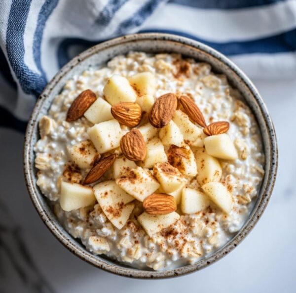 Instructions for apples & cottage cheese oatmeal