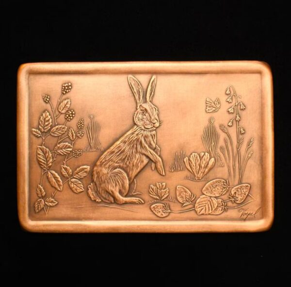 Copper Bunny Accent Tile