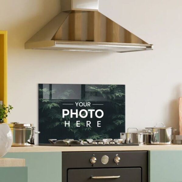 Personalized Glass Backsplash