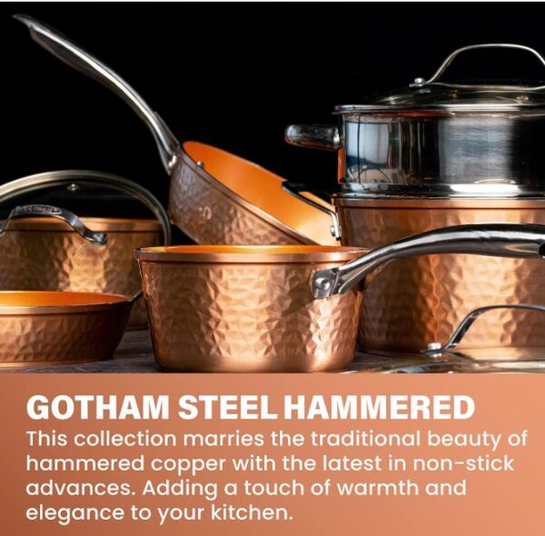 Gotham Steel Hammered Copper Collection