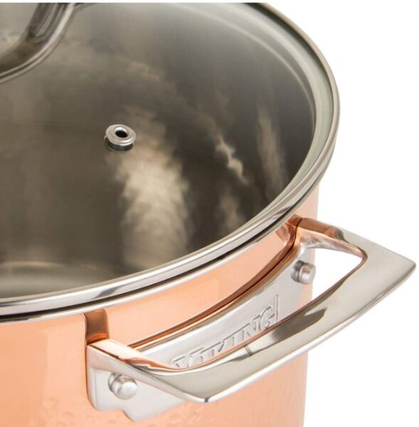 Viking Culinary 3-Ply Stainless Steel Hammered Copper 