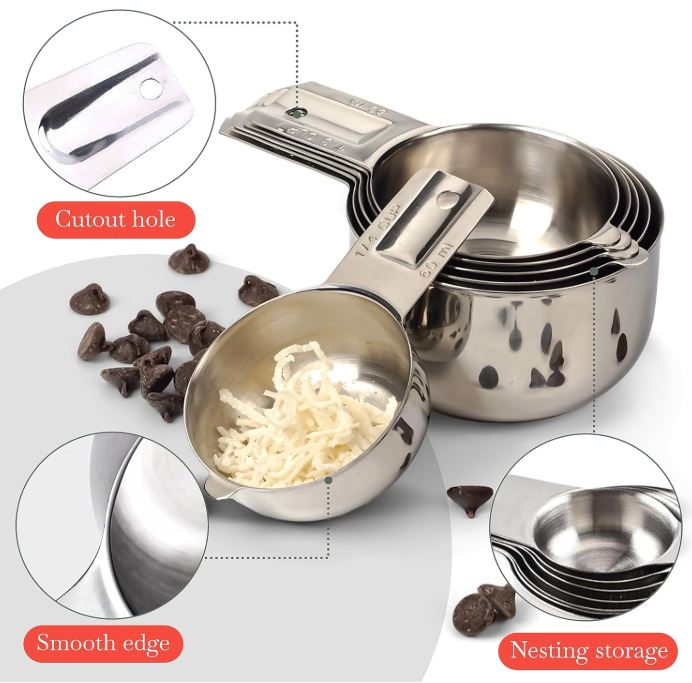 stainless steel measuring cups