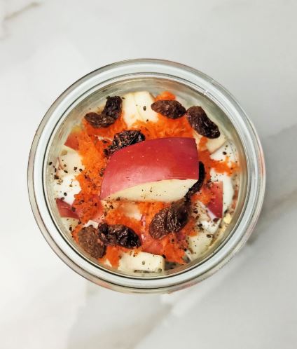 Apple Carrot Overnight Oats Recipe