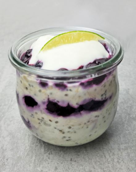 Blueberry Lime Overnight Oats