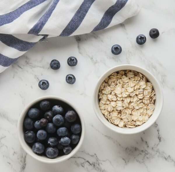 Blueberry Oatmeal Muffins Recipe ingredients