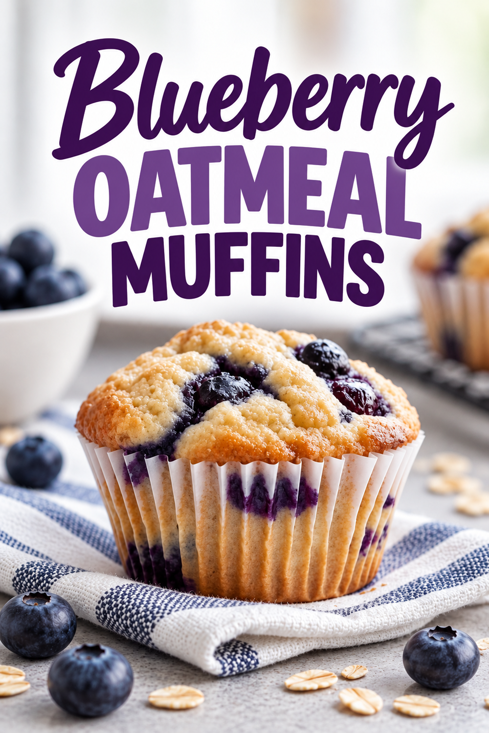 blueberry oatmeal muffins