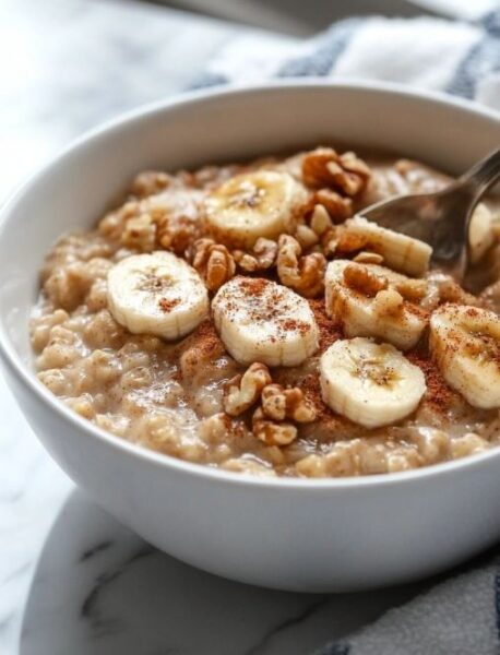 Stovetop Banana Nut Oatmeal Recipe