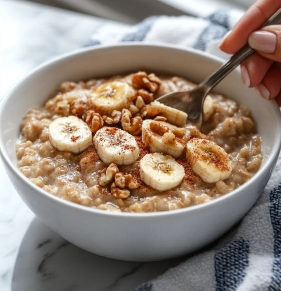 stovetop banana nut oatmeal