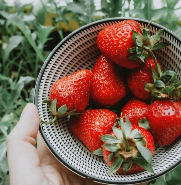 fresh strawberries for Strawberry And Cream Oatmeal