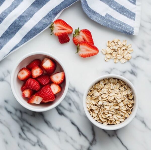 Strawberry And Cream Oatmeal ingredients