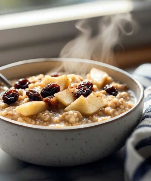 How to make apple and raisin oatmeal