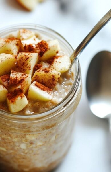 How to make apple cinnamon overnight oats