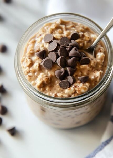 Recipe directions for chocolate chips overnight oats