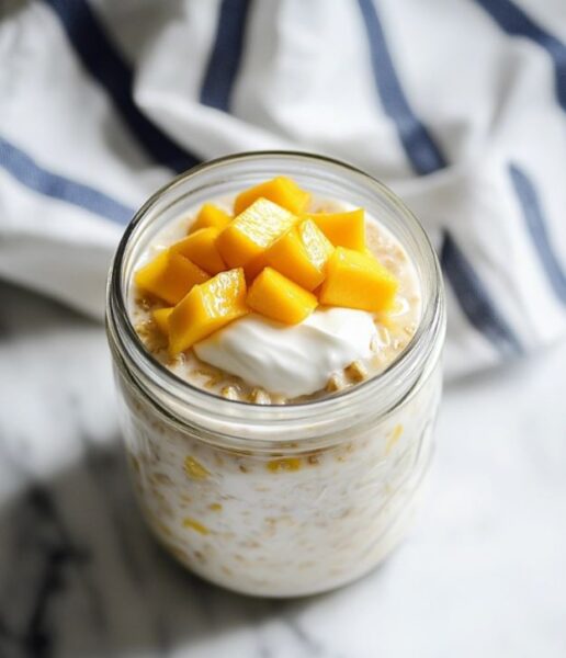 Mango Overnight Oats Recipe