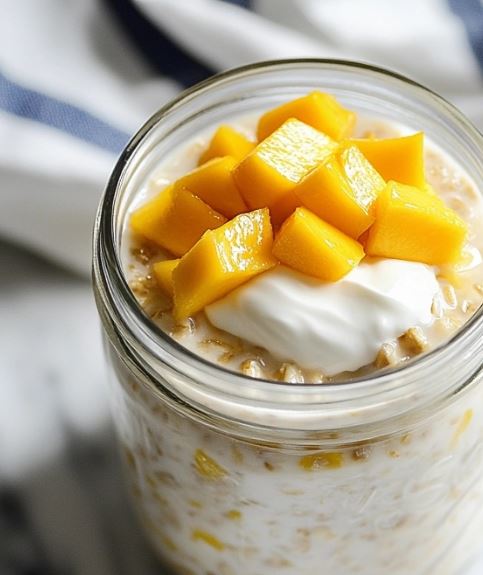 How to make mango overnight oats