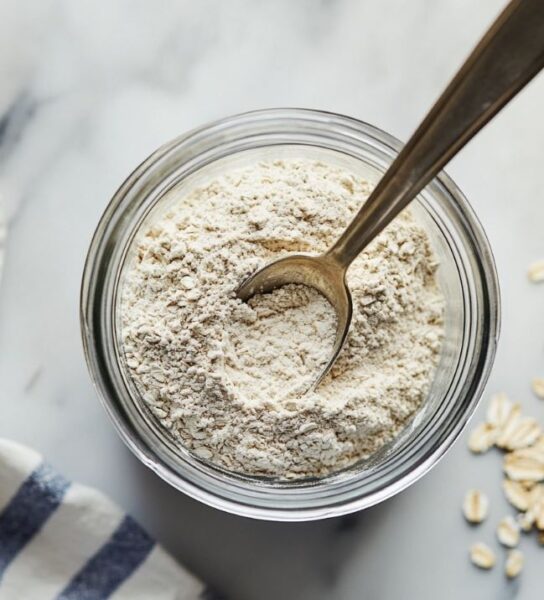 oat flour for Blueberry Oatmeal Bars Recipe