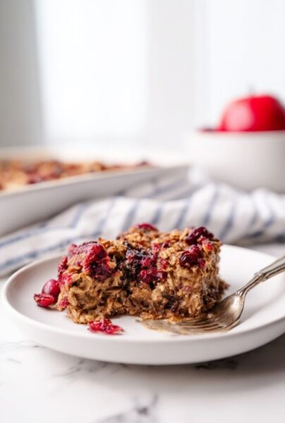 Cranberry Oatmeal Bake Recipe