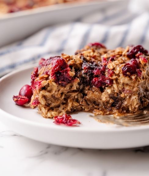 Cranberry Oatmeal Bake Recipe