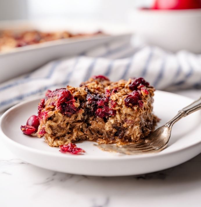 Cranberry Oatmeal Bake Recipe