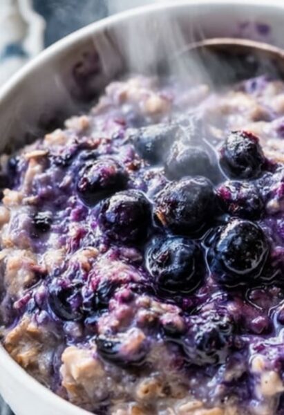 stovetop blueberry oatmeal