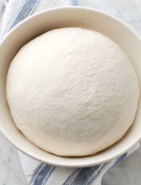 Let the pizza dough rise