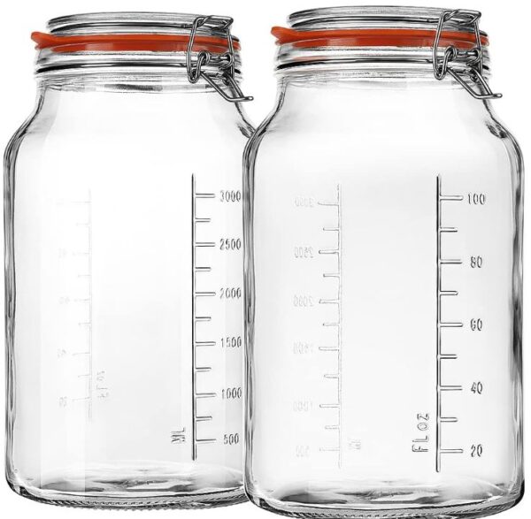 glass jars for storing dried apples