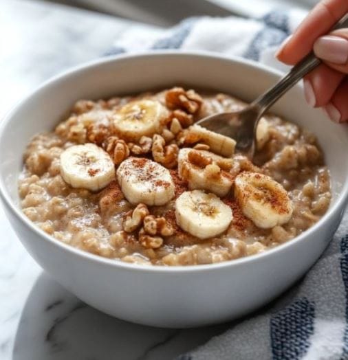Stovetop Banana Nut Oatmeal Recipe