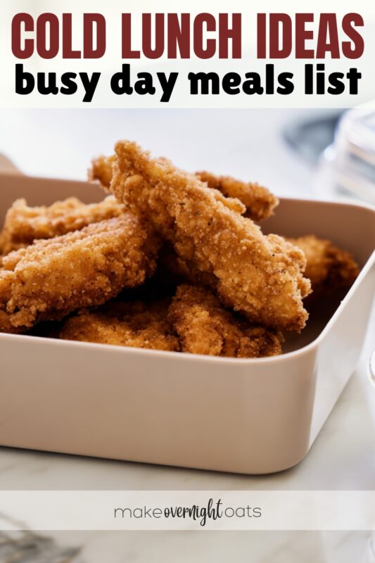 cold lunch ideas list