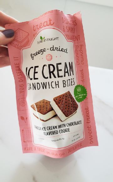 Freeze Dried Ice Cream Sandwich Bites