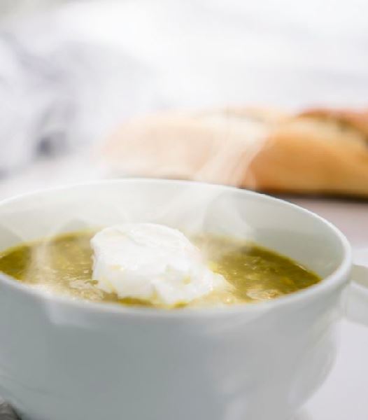 Pea and basil soup instructions