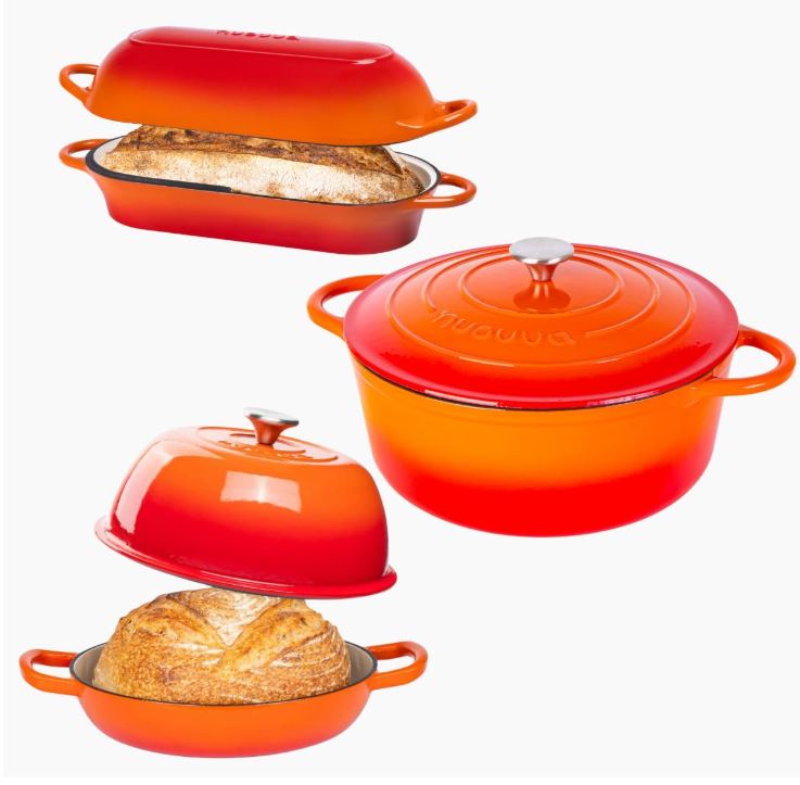 Nuovva Enameled Cast Iron Pan Set