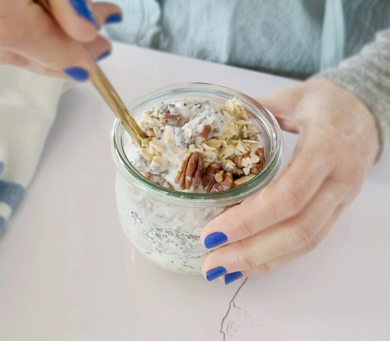 spice pecan overnight oats directions 3