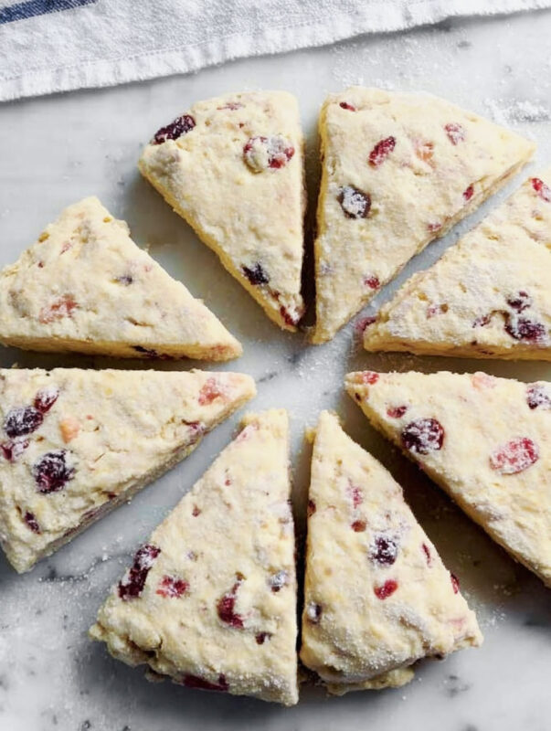 Cut into 8 wedges and place them on the prepared baking sheet