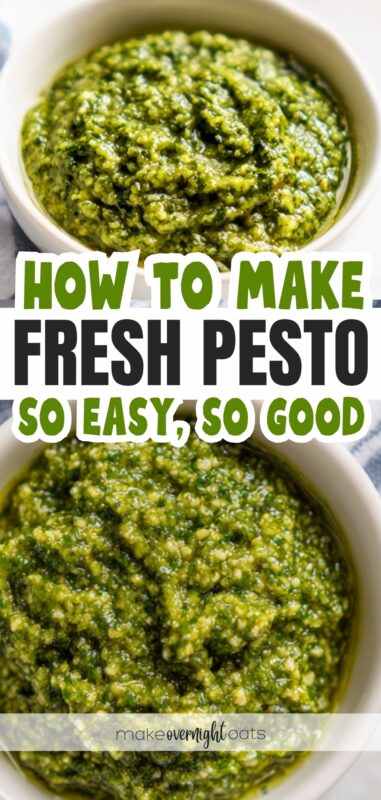how to make fresh pesto