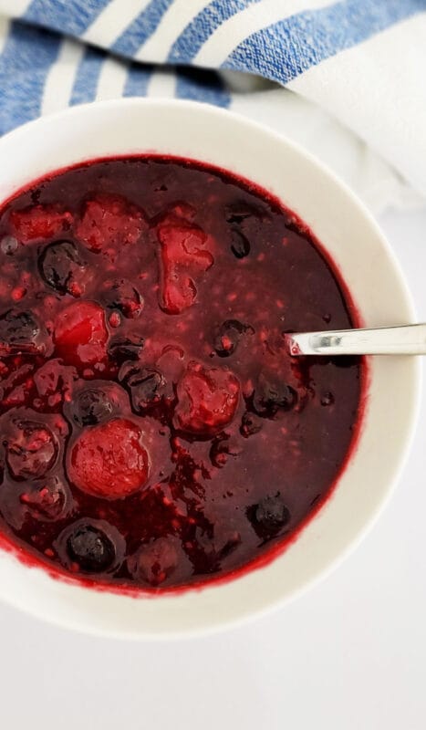 how to make mixed berry compote