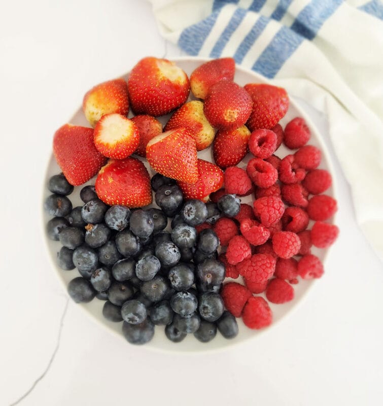 ingredients for mixed berry compote