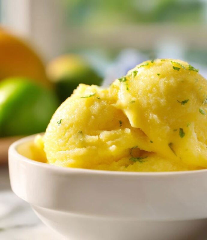 orange mango mint sorbet recipe