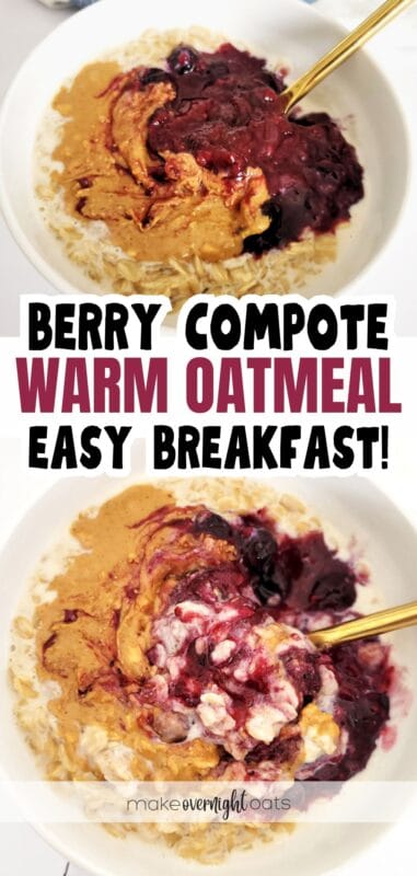 berry compote warm oatmeal recipe