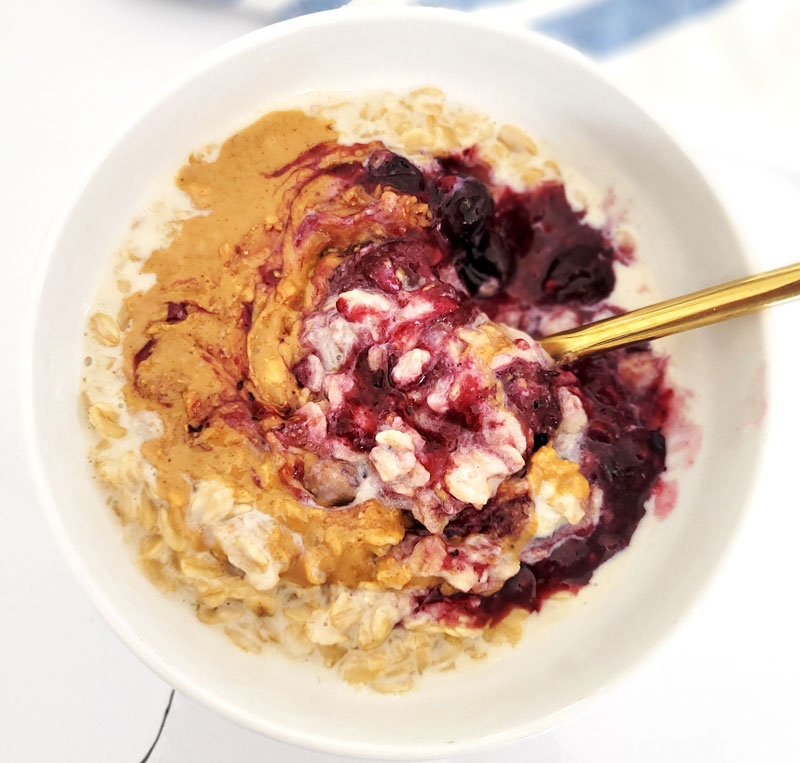Berry Compote Warm Oatmeal