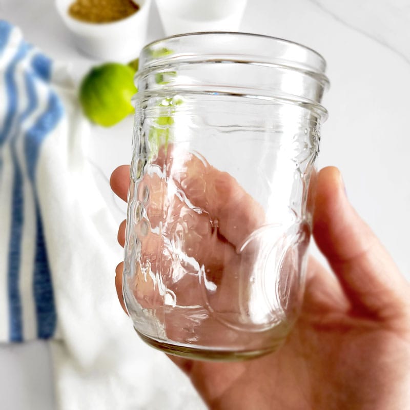 make chili lime vinaigrette in a jar
