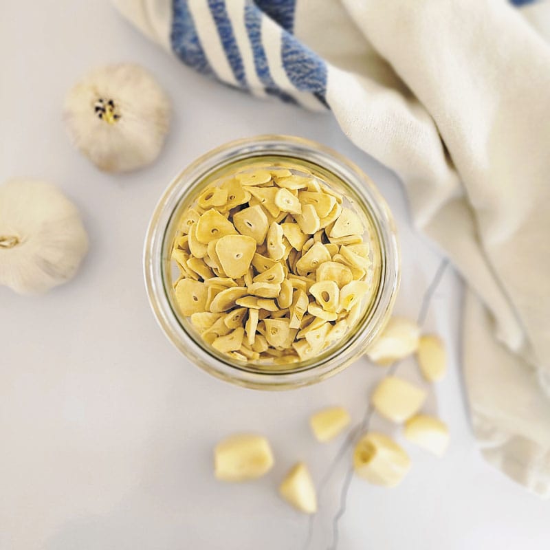 how to dehydrate garlic