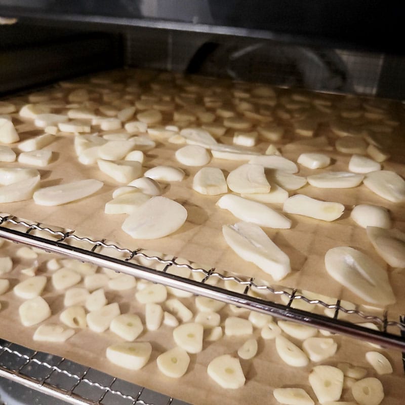 how to dehydrate garlic