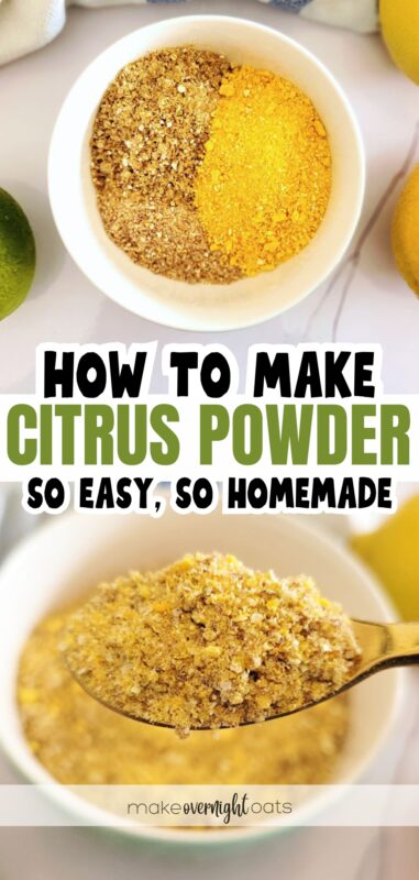 how to make citrus powder