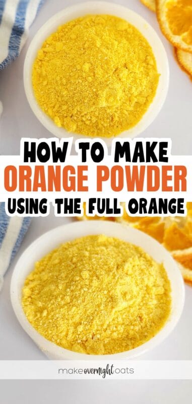 how to make orange powder