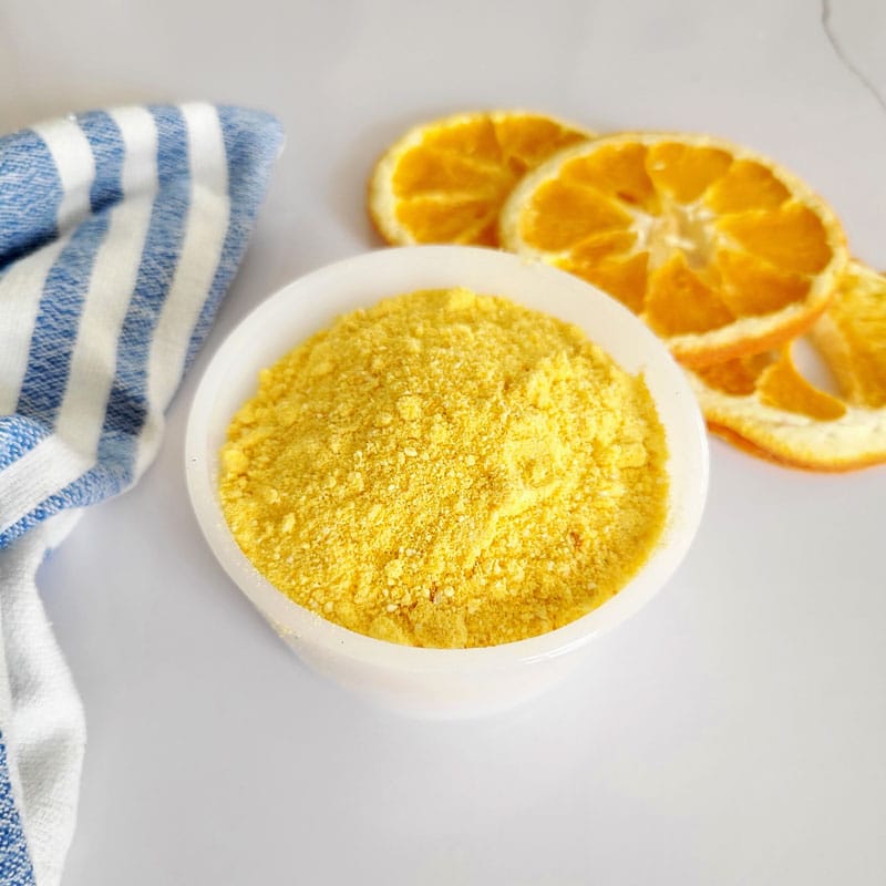diy orange powder