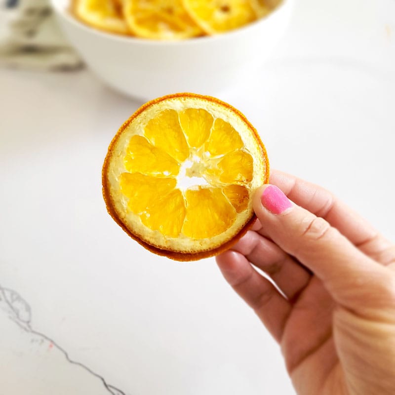 make sure oranges are dried completely